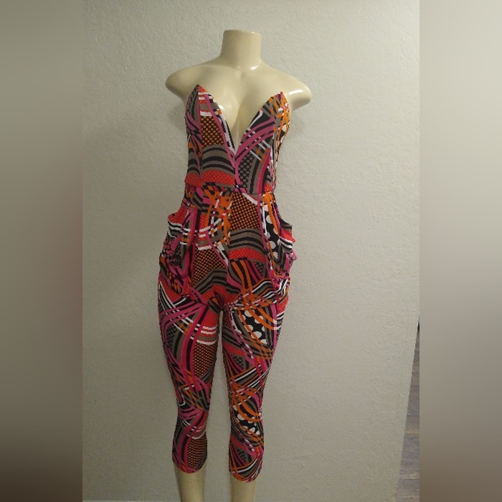 Monaco Multicolored Small Backless Jumpsuit -- Final Price